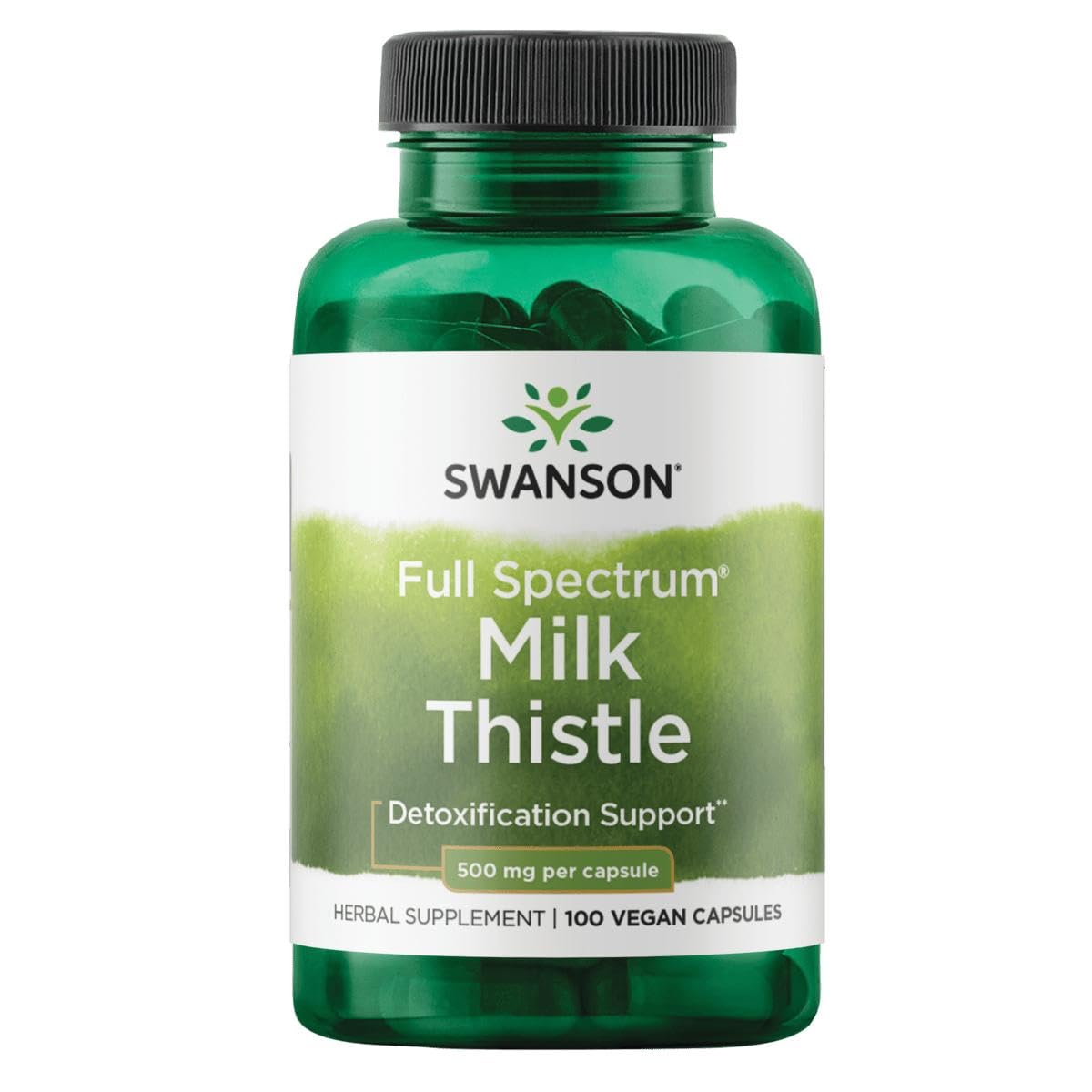 SwansonFull Spectrum Milk Thistle, 500 mg 100 Caps