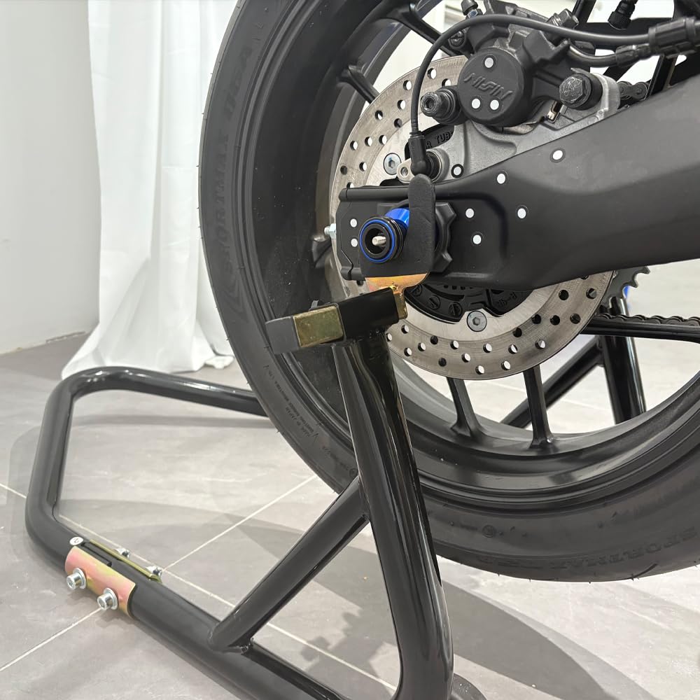 Per Yamaha MT07 MT 07 MT-07 FZ07 2014-2024 2025 2026 moto asse posteriore crash con braccio oscillante Spool Stand Slider (blu)