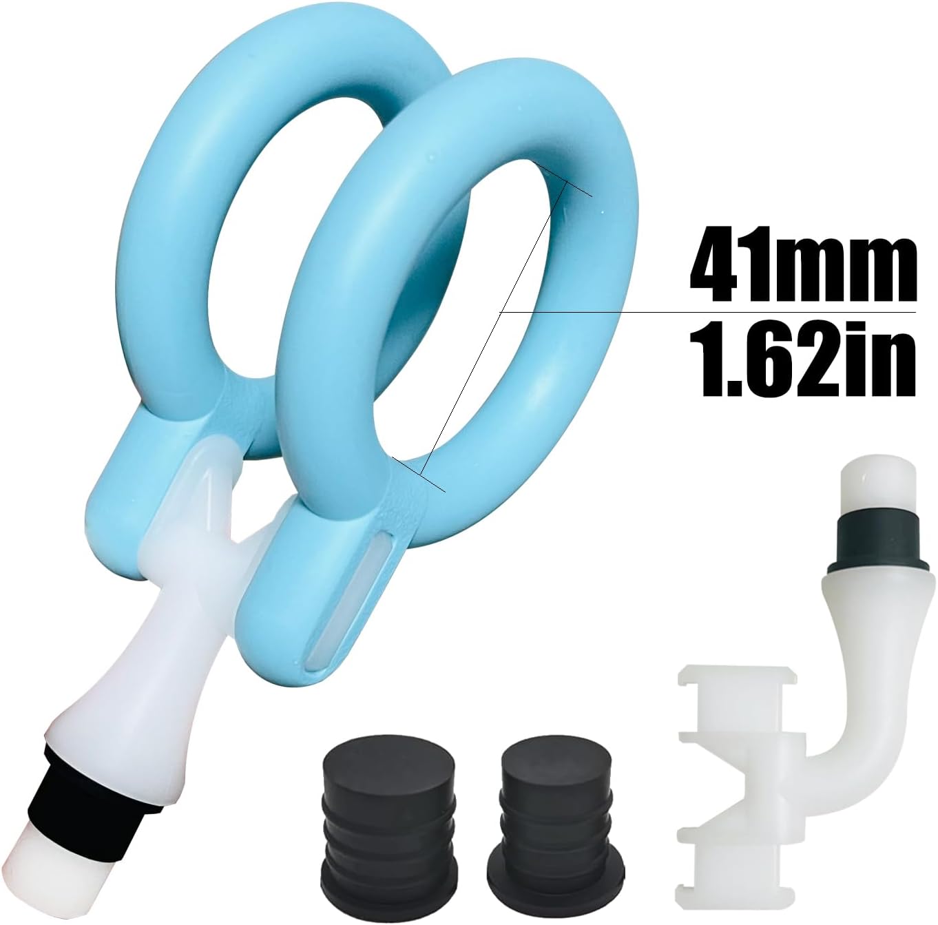 (Fits 12-19mm Shaft) Massage Gun Head attachments - Fascia Gun Silicone Head Replaceable Fitness Accessories (GG-41mm1.62inch)