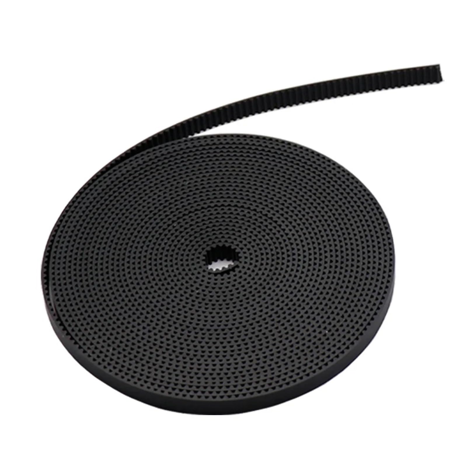 2GT Offener Zahnriemen, Breite 6 mm, staubdicht, Gummi und PU-Stahldraht, Synchronzahnriemen, Zahnriemen, Gt2, 3D-Druckerteile(Black PU Steel Wire,(GT2-6mm)-5Meters)
