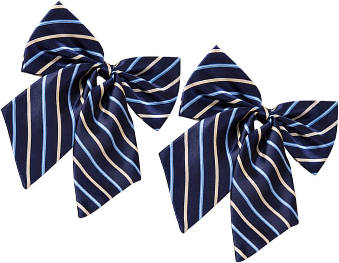 NOLITOY Graduation Bowtie for Men Women 2pcs Pastel Yellow Bow Ties with Classy Design for Suit Accessories