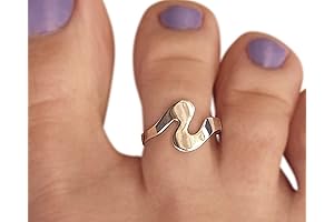 925 Sterling Silver Toe Rings for Women - Unique Adjustable Toe Rings Handmade with Love