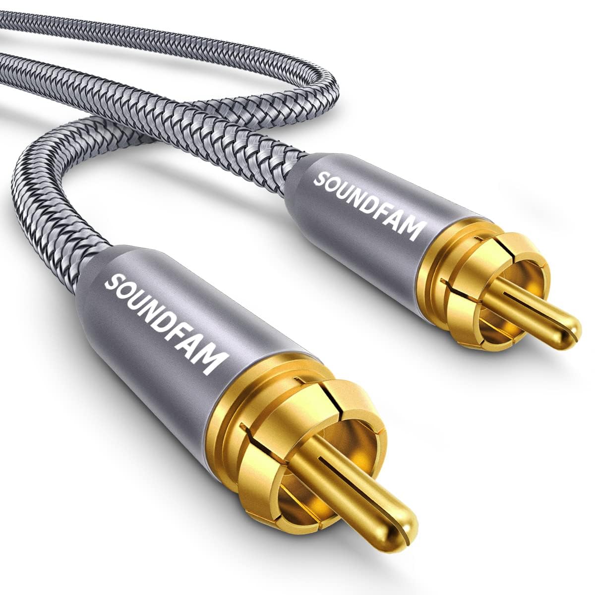 Câble Subwoofer RCA Mâle 3M Audio Numérique Coaxial Caisson de Basses Ampli - 8