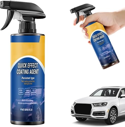 Advanced Car Quick-acting Coating Agent Spray, 2025 New Quick Effect Coating Agent Spray for Car, Cars Scratch Wax Polish Waterless Wash, Multi Functional Coating Renewal Agent Sprays (1Pcs)