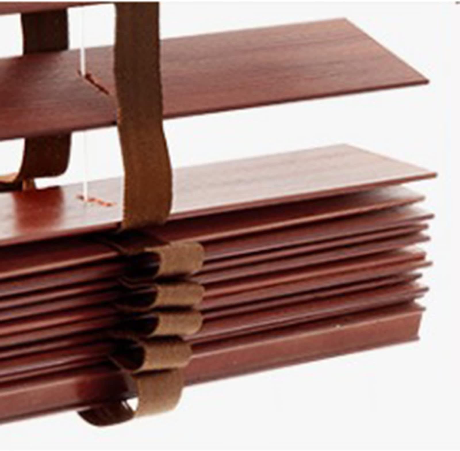 Blackout Venetian Blinds, Real Wood Blinds for Windows, Indoor and Outdoor Horizontal Blinds, 60/70/80/90/100/110cm Wood Venetian Shades,WxH-50x80cm/20 * 31in