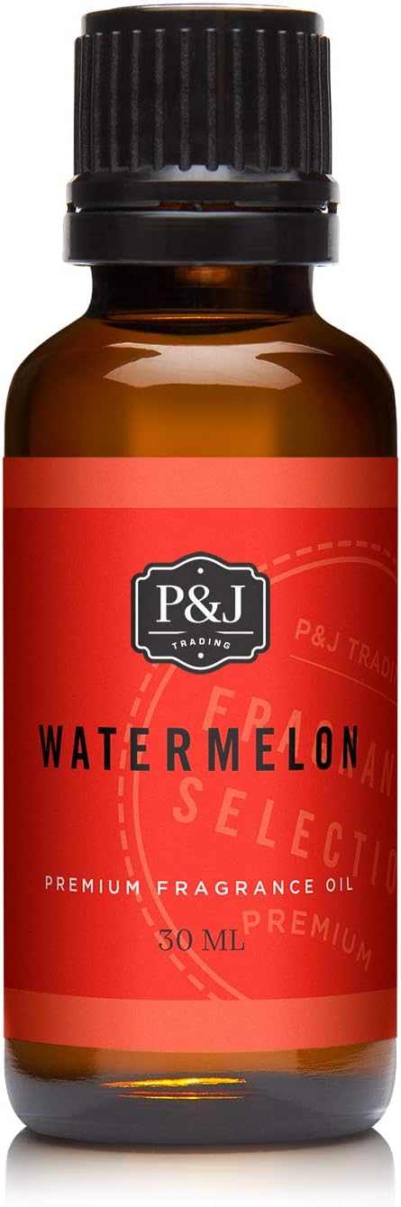 P&J Fragrance Oil | Watermelon Oil 30ml - Candle Scent, Fresh Scent, Soap Making Supplies, Diffuser Oil Scents