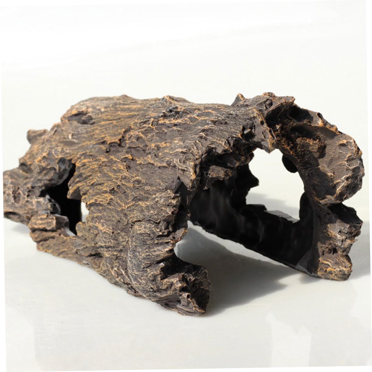 Mipcase Decorazione Acquario Resina Ceppo Artificiale per Paesaggi Acquatici Stump Creativo per Pesci e Gamberetti Accessorio per Serbatoi di Pesci Naturale e Facile Manutenzione
