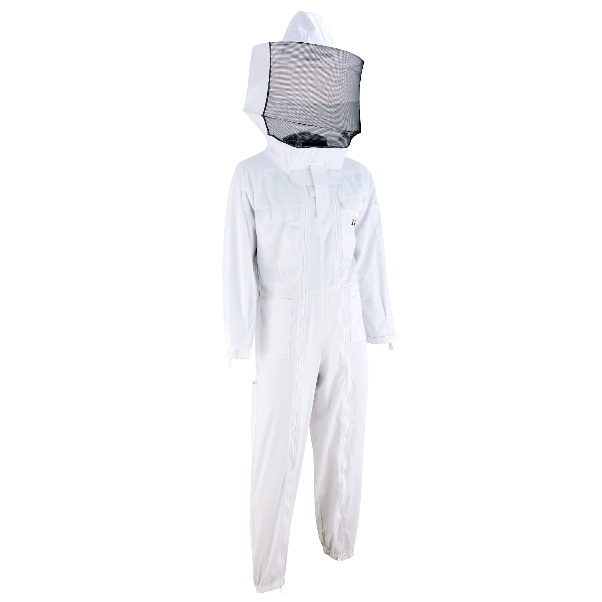 Imkeranzug, Schutzbekleidung für Imker, schützt vor Bienenstichen (XXS, Schleier: Rundschleier)