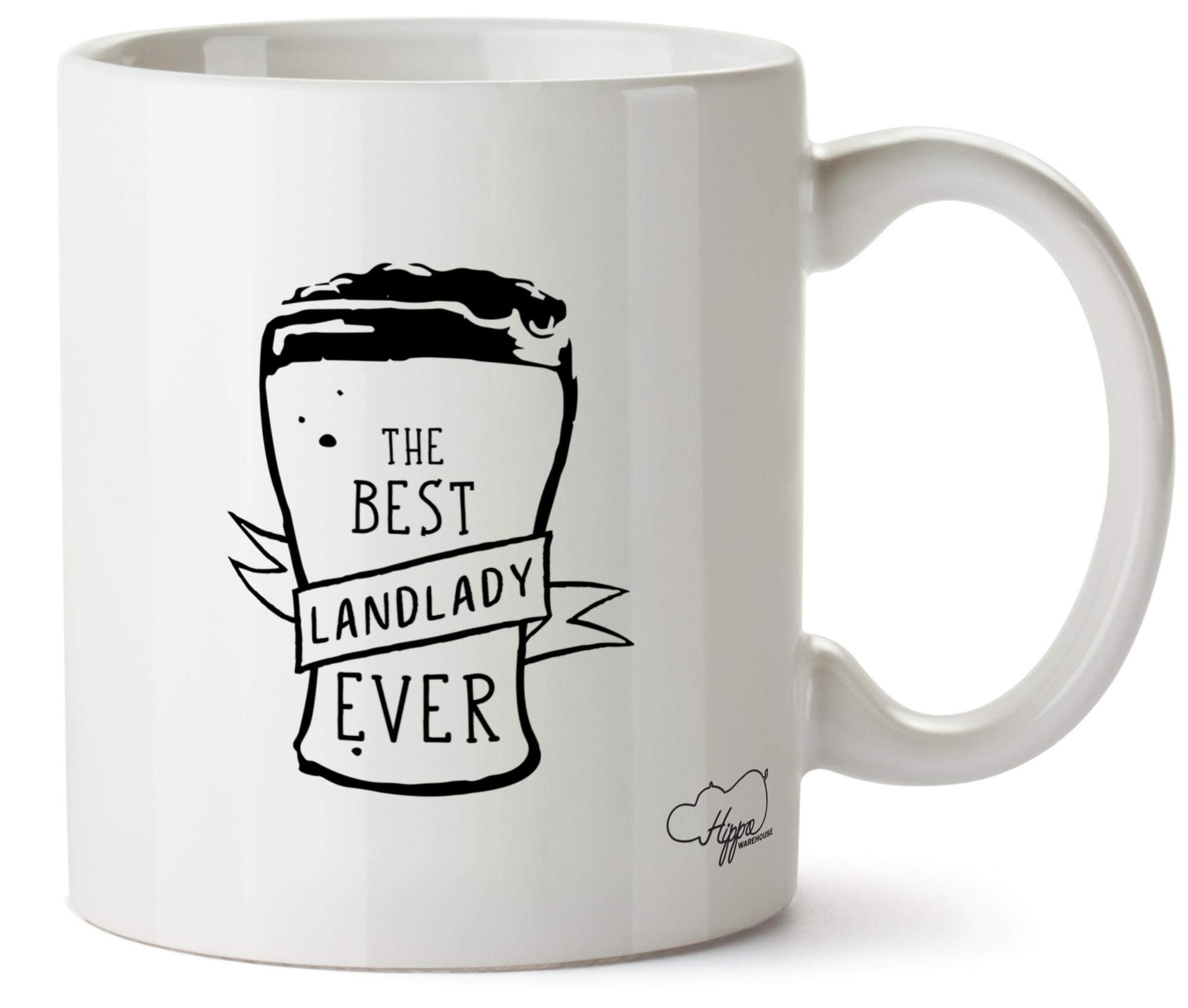 Hippowarehouse The Best Landlady Ever Printed Mug Cup Ceramic 10oz โ image 1