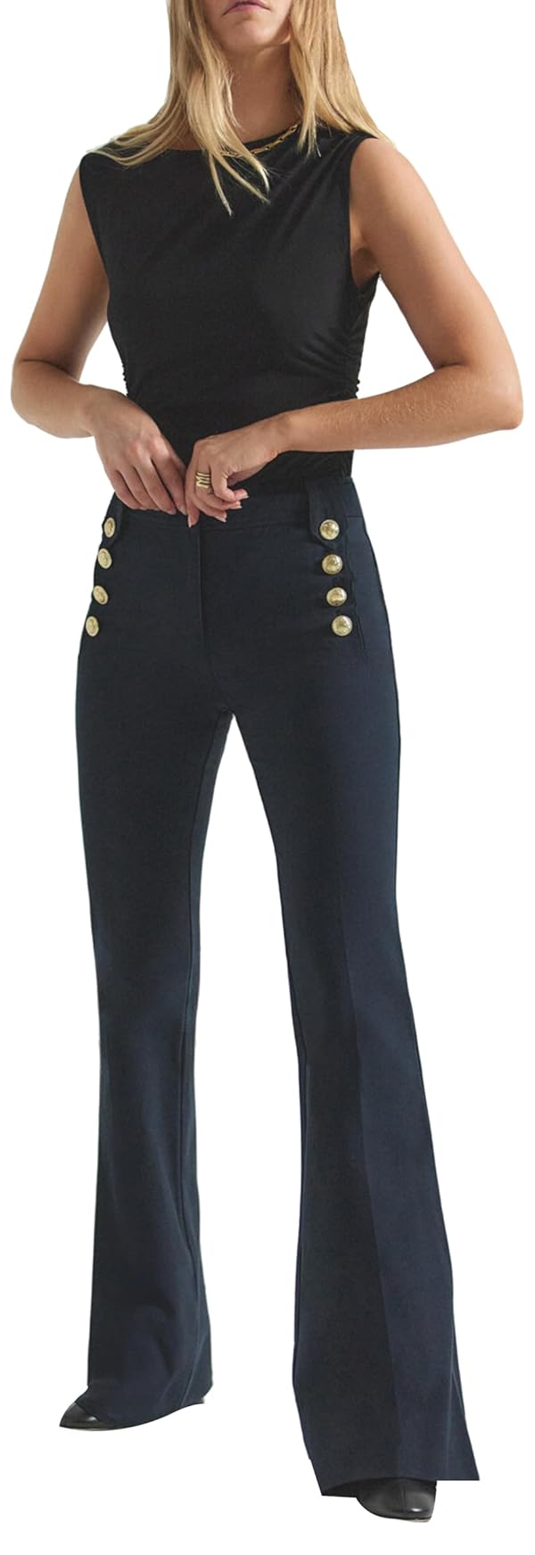 Derek Lam 10 Crosby Robertson Flare Trouser Midnight 6 by Derek Lam 10 Crosby - Used condition - US$217.26
