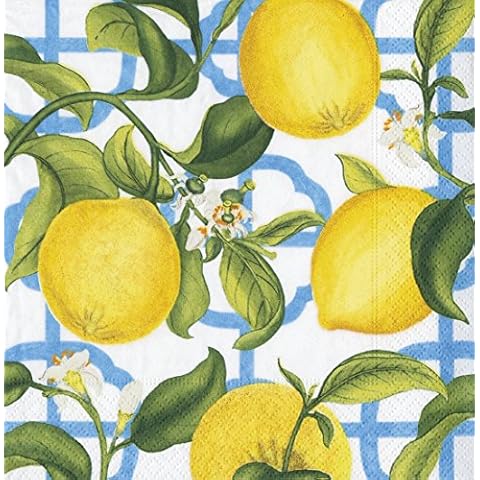 Caspari Seville Paper Luncheon Napkins, Pack of 20, Ivory, 11910L Cover