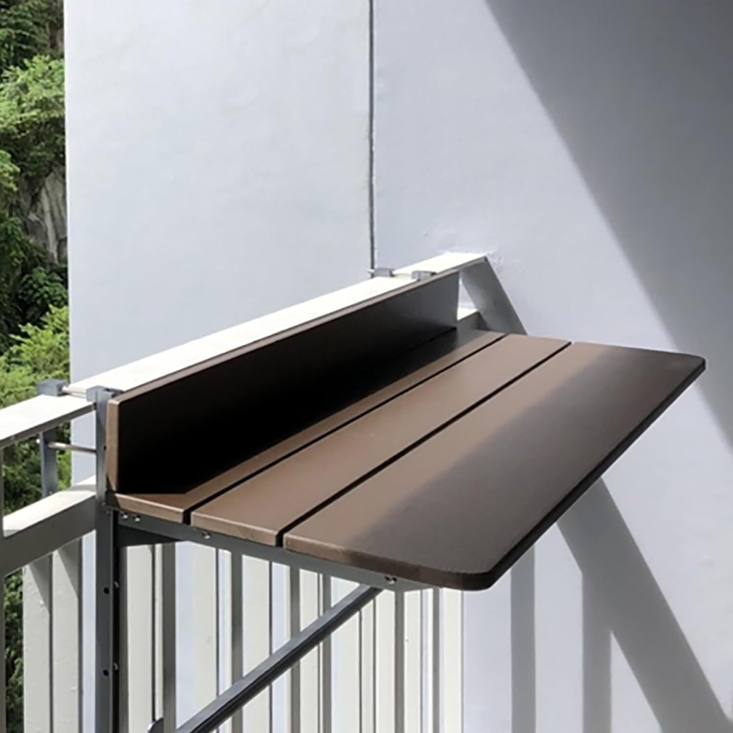 Table de balcon suspendue rabattable et réglable 120cm