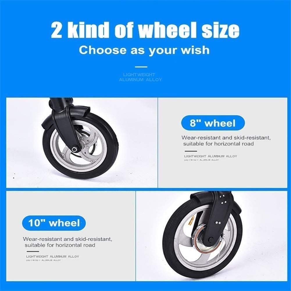 Mini Vélo Ville Pliage Rapide avec Roues Aluminium 8 Pouces, Mini Vélo Portable Ultraléger pour Adultes E,8in