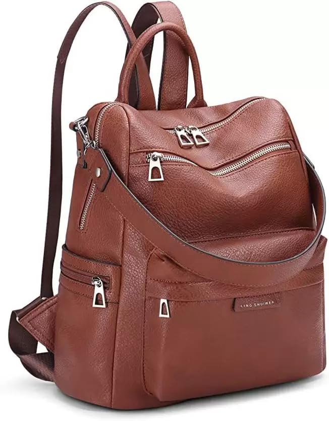 Women Backpack Purse Satchel Handbag Large Capacity Travel Vintage PU Leather Shoulder Bag for Office College Women Backpack Purse Satchel Handbag Large Capacity Travel Vintage PU Leather Shoulder Bag for Office College