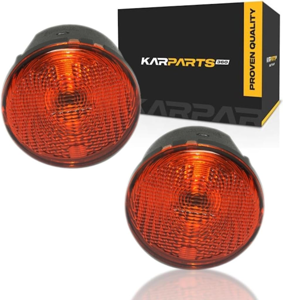 CarLights360 For Jeep Wrangler Turn Front Signal Light 2007 08 09 10 11 12 2013 Passenger Side With Bulbs Included DOT Certified For CH2531103 | 55077884AD