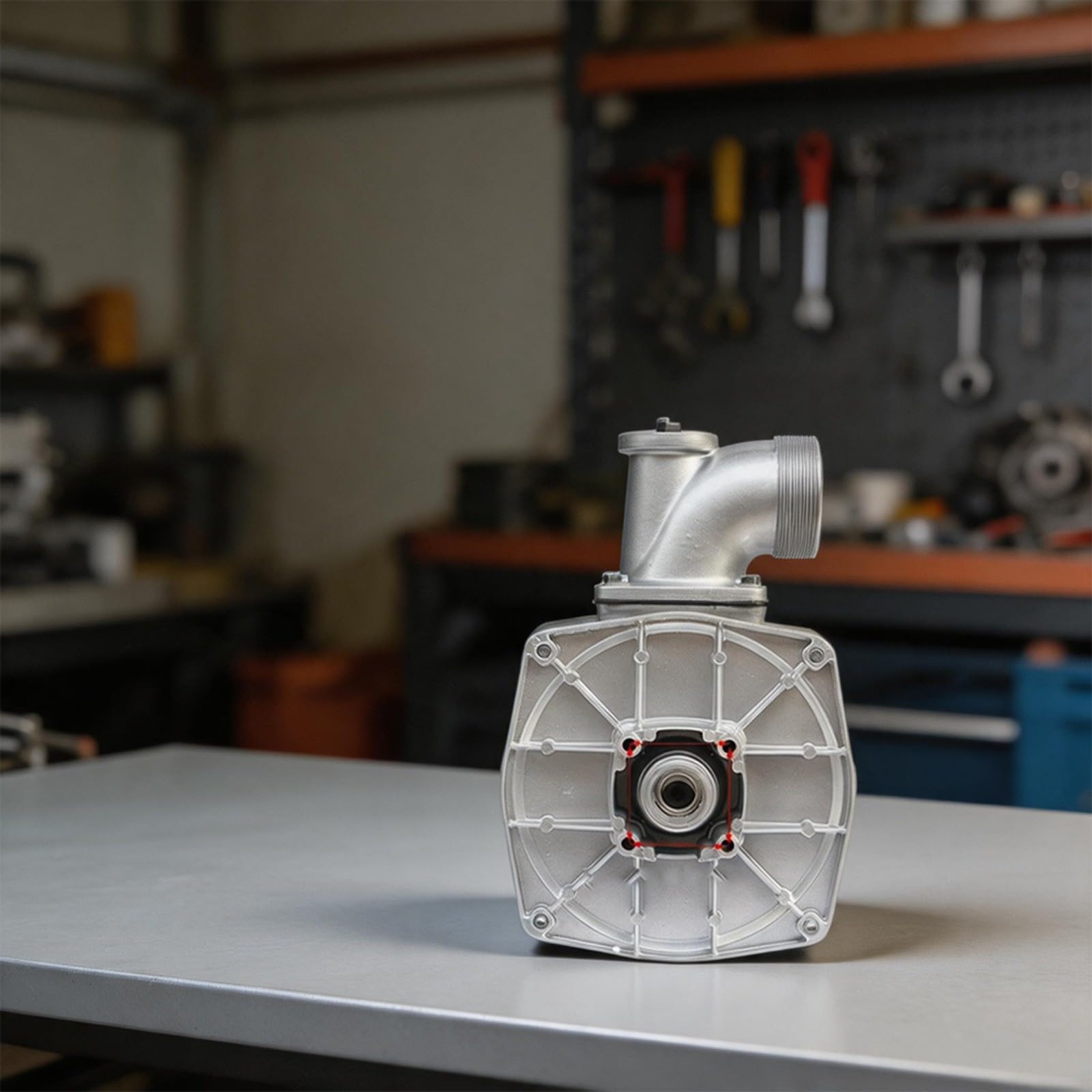 Pompa in alluminio per 168F 170F 2 pollici autoadescante acqua, modello WP20 sostituzione Shell testa senza girante per unità alimentate a gas