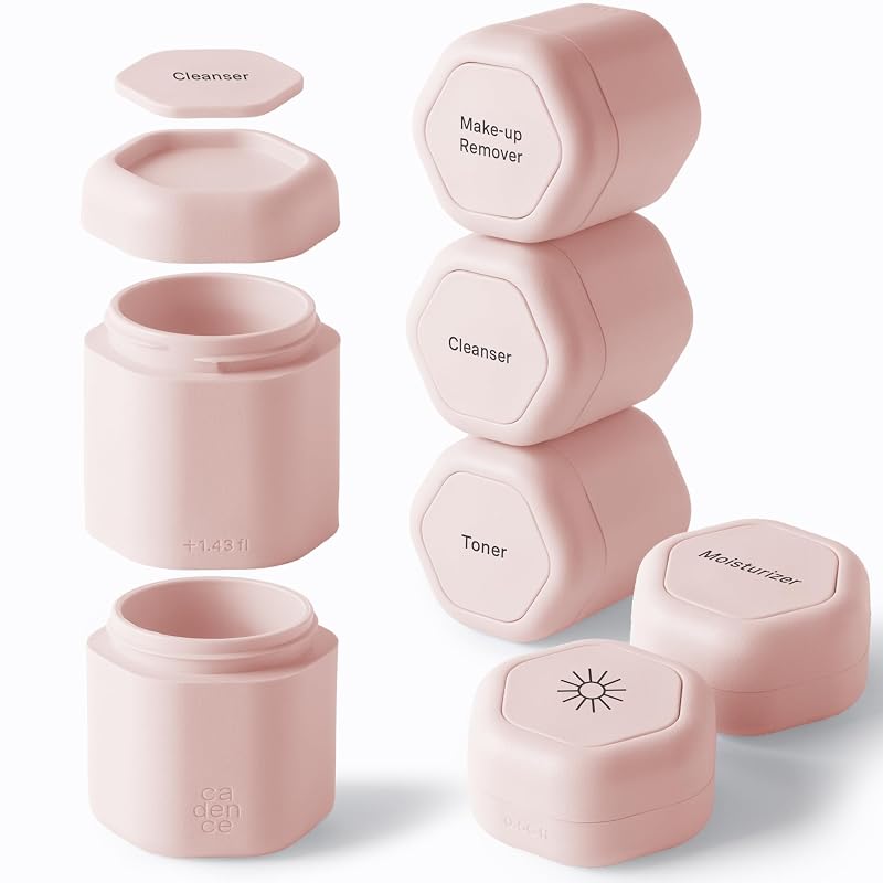Cadence Conjunto de Cápsulas para Cuidados da Pele Petal com 6 Recipientes e Tampas Magnéticas