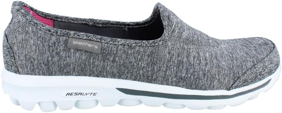 Skechers Go Walk Lead Womens Slip On Sneakers Gray 7.5 W