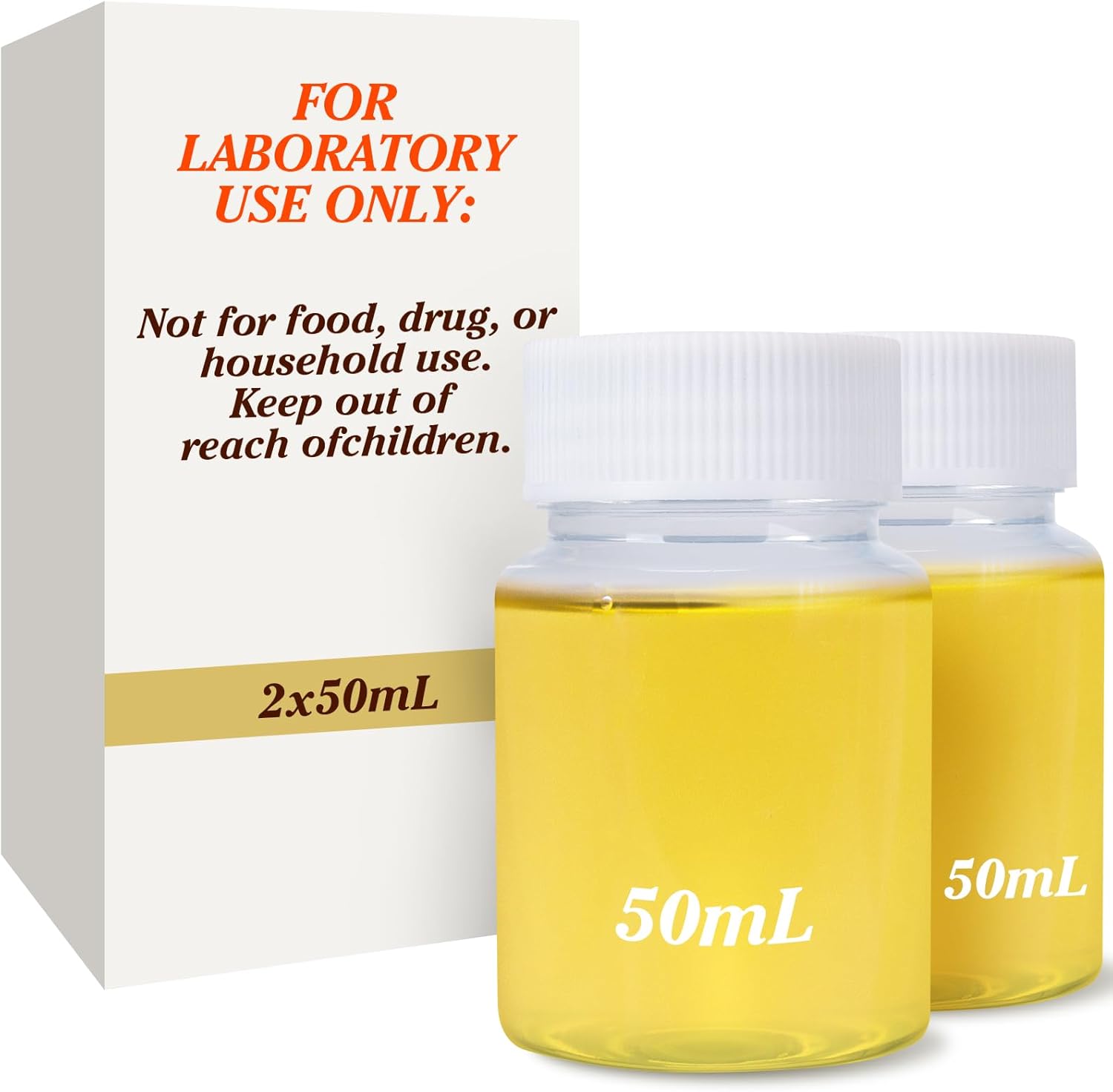 2x50mL Bottles for Understanding Urinalysis, Demonstration of Urinalysis Techniques, Education and Lab Testing for Urine Analyze, Artificial Substitute