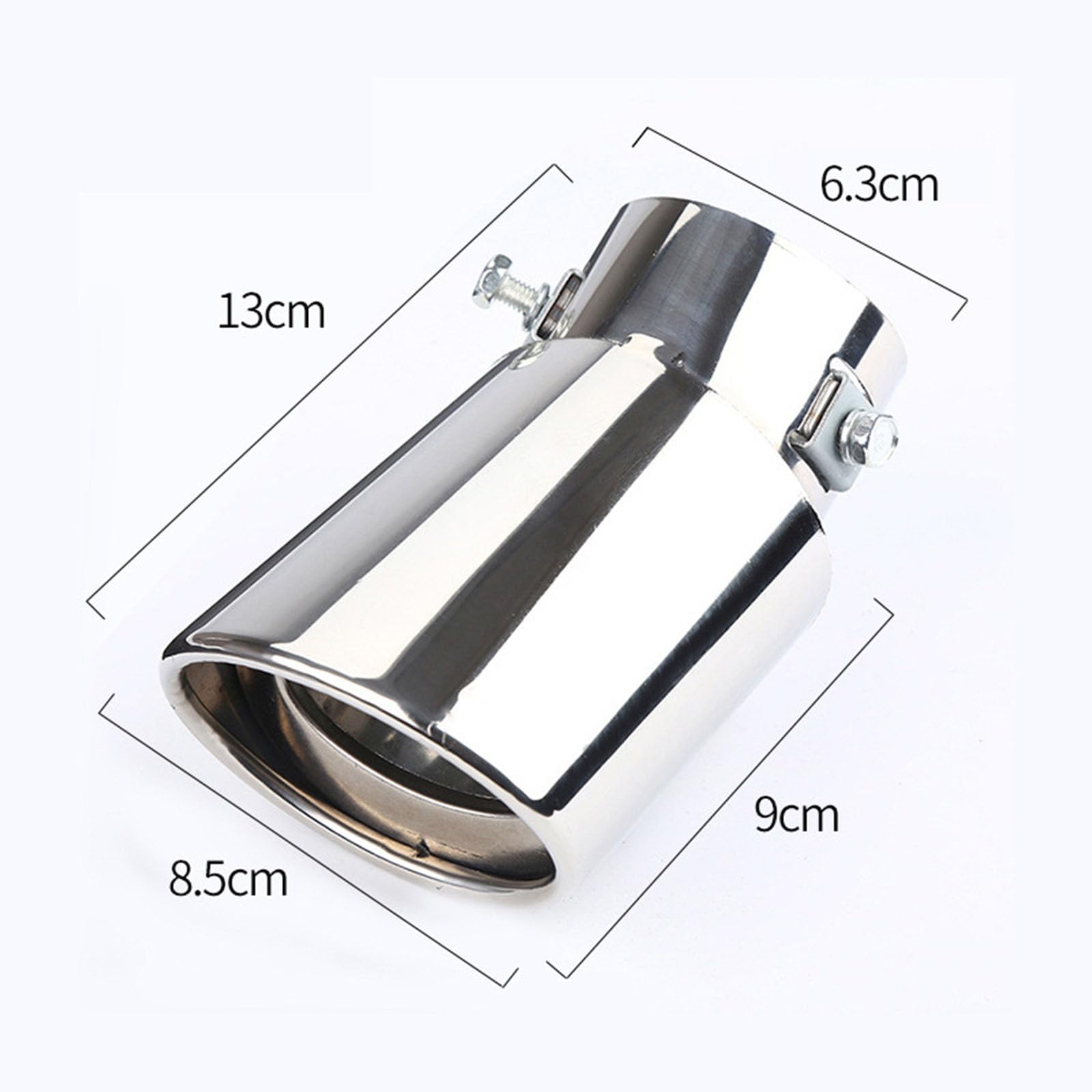 Embout d'Échappement, pour Mini Cooper 2001–2015 R50, R53, R52, R55, R56, R57, R58, R59 Sortie d'Échappement en Acier Inoxydable, Tuyau de Silencieux Chromé Anti-Corrosion,B