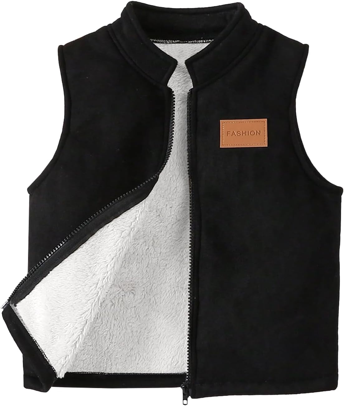 Toddler Boys Zip Up Vest Jacket Sleeveless Outerwear Lightweight Fall Winter Warm Coats for 4-7Y