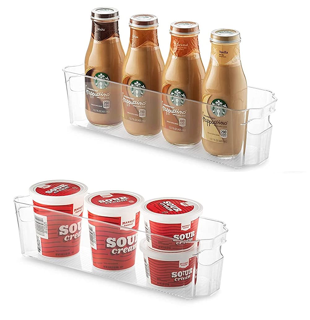 Buy Zollyss Set Of 2 Refrigerator Organizer Bins Stackable Fridge
