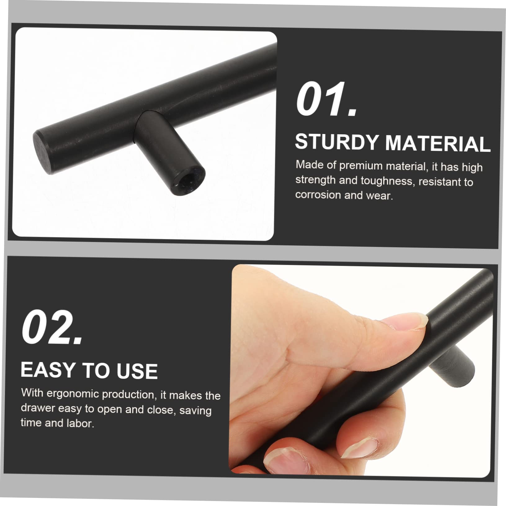 GLSTOY American Style Pull Handle Simple Drawer Knob Closet Door Drawer Knob Single Hole Door Knob Stainless Steel Cabinet Hardware