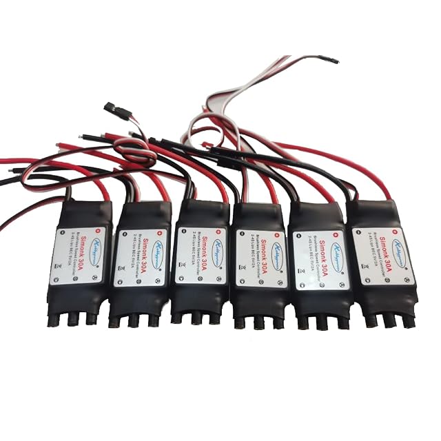 Hobbypower Rcmodelpart SimonK 30A ESC Controlador de velocidad sin escobillas BEC 2A para Hexacopter F550…