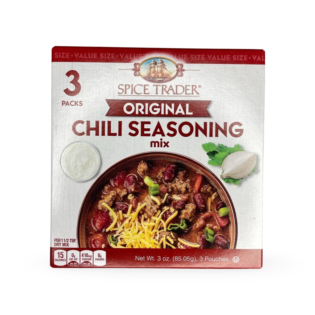 Spice TraderOriginal Chili Seasoning Mix 3 Pouches 3 oz, 0.33 Ounce (Pack of 9)