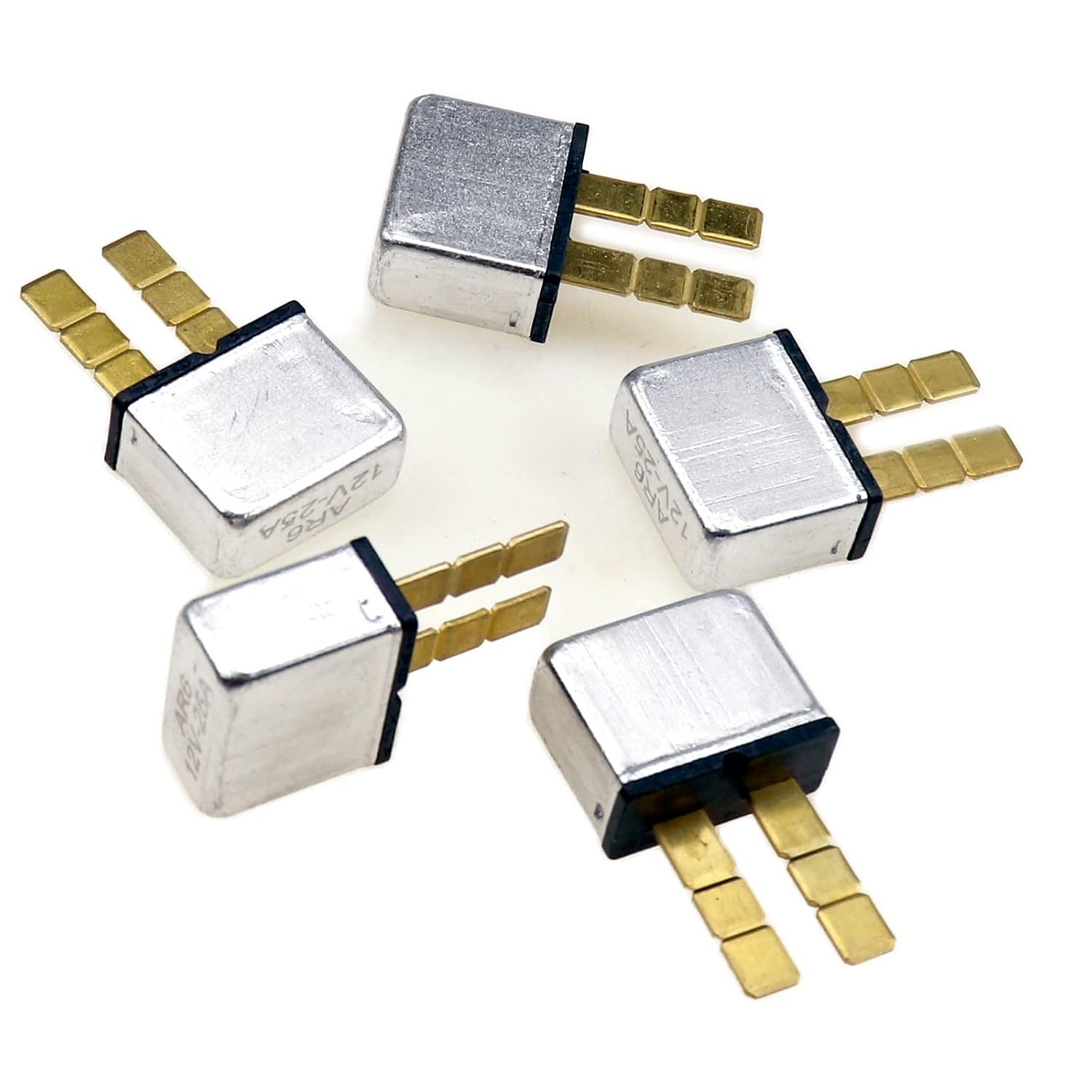 ZOOKOTO 5pcs 20A Plug in Mounting Automotive Circuit Breaker 20A Snap Off 3 Sections Balde Terminal Fuse 20AMP