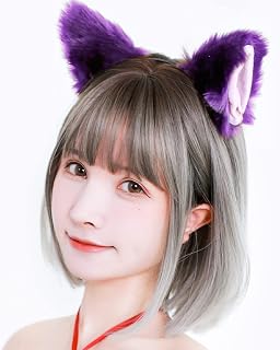 [富士達] 猫耳 カチューシャ ねこみみ ピン メイド コスプレ 子供 から 大人 まで ふわふわ カチューシャでもピンでも使える KDG148