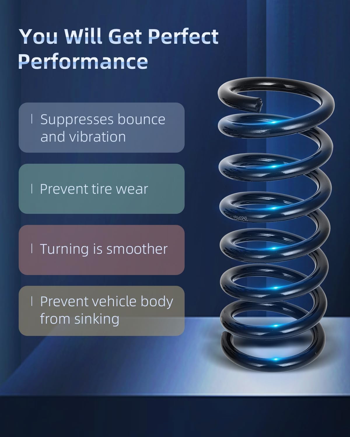 ECCPP 2PCS Rear Coil Springs Suspension Coil Spring Set 81387 15940292 20839863 for 2007 2008 2009 2010 2011 2012 2013 2014 2015 2016 2017 for Chevrolet Equinox