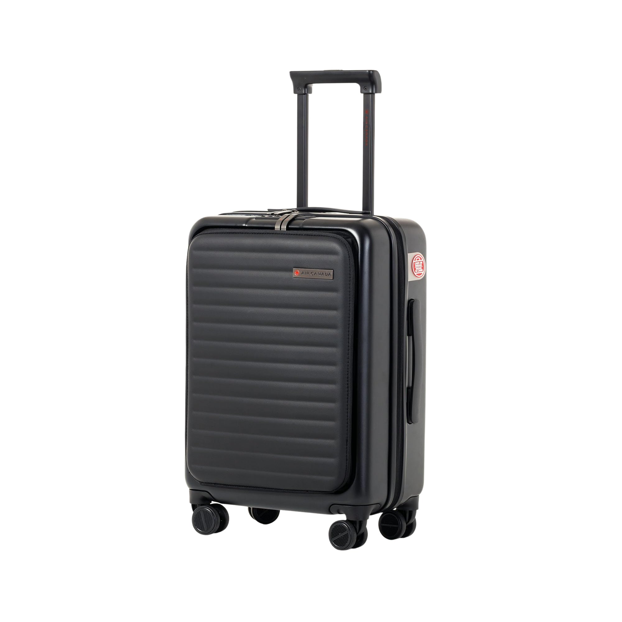 Air Canada Carry-On Luggage 19-Inch – Lightweight Hardside Carry-On Suitcase with Spinner Wheels, Durable Travel Luggage, Black image 1