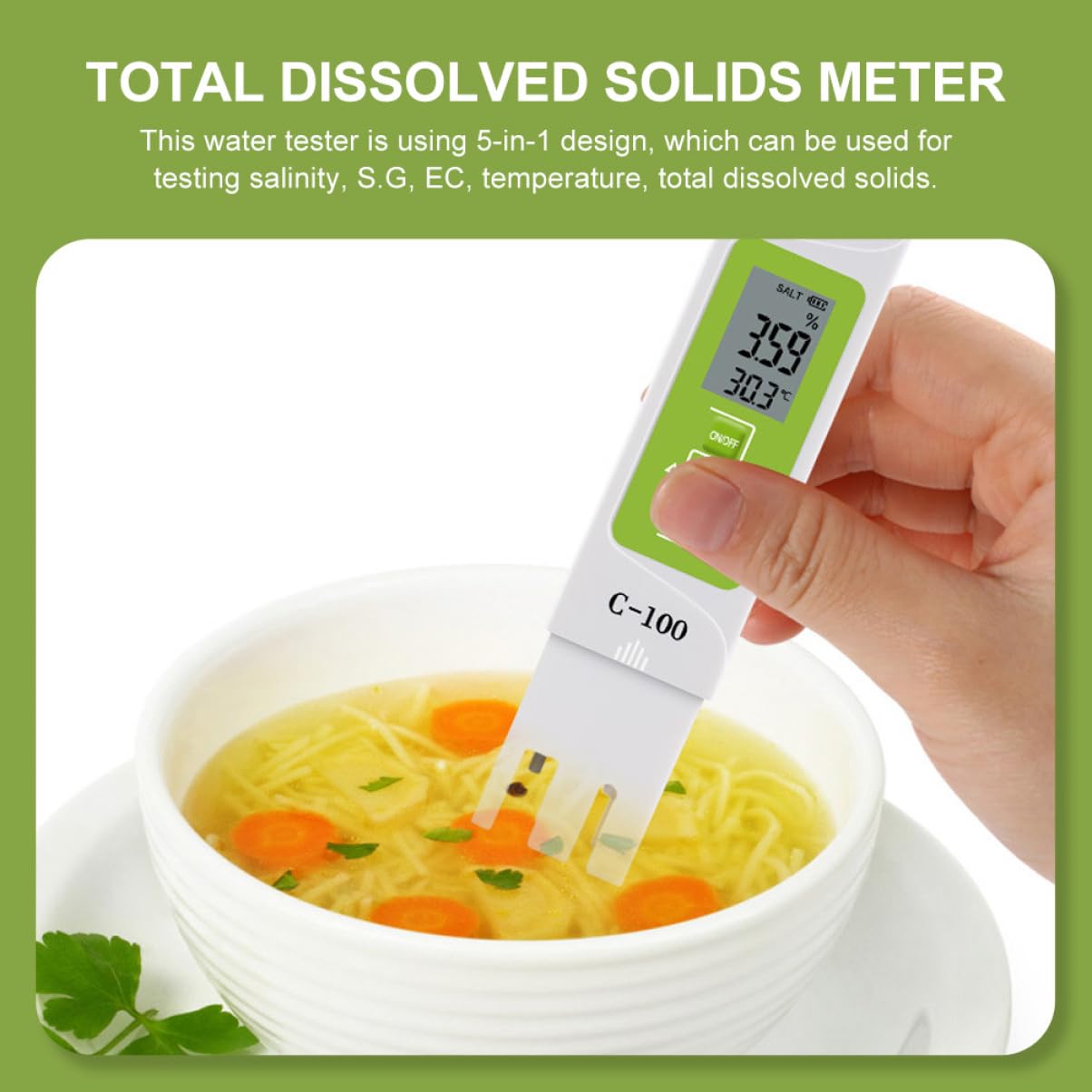 Medidor Agua Analizador De Agua Medidor Ph Acuario Monitor De Potable De Temperatura