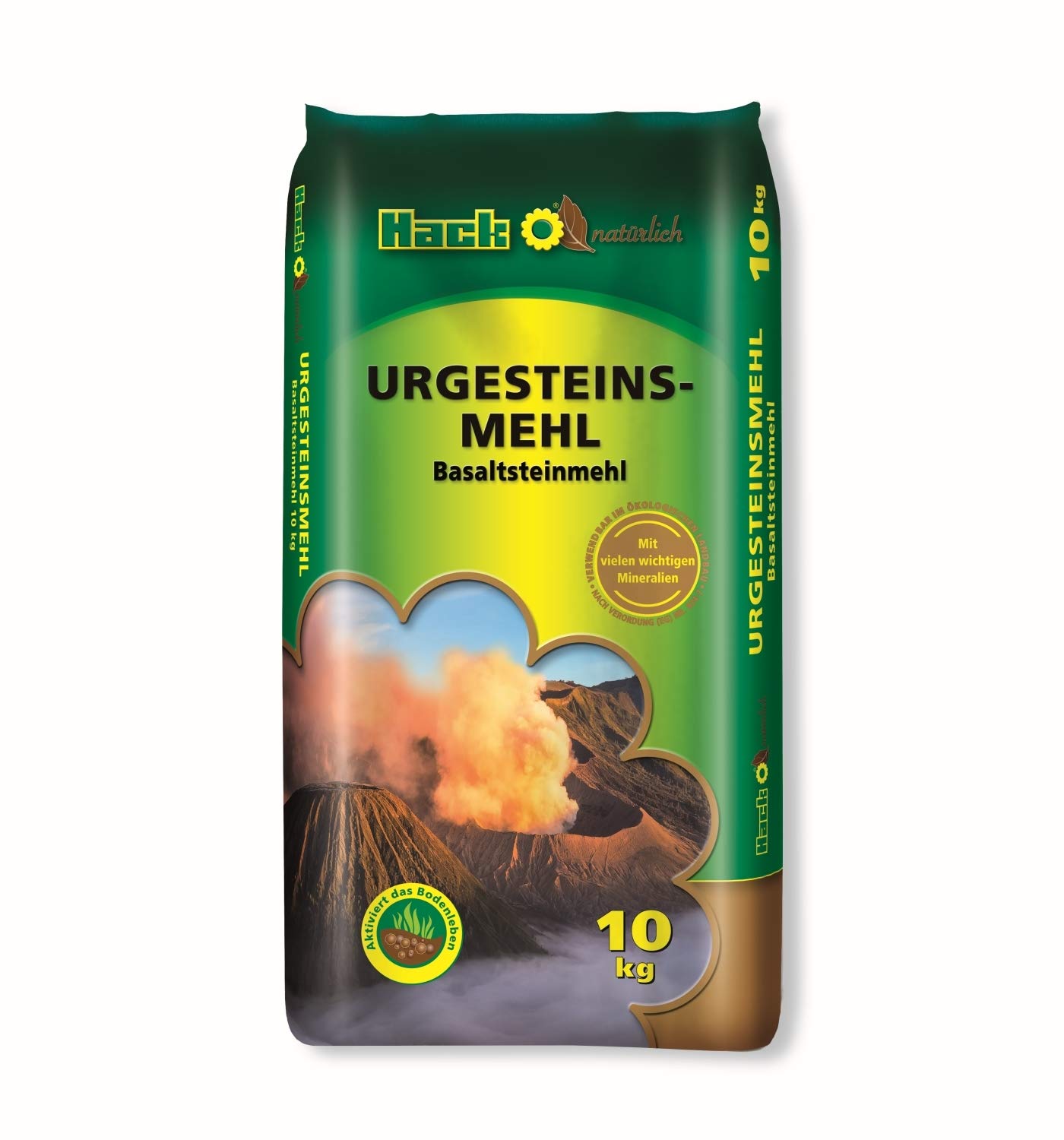 HACK Urgesteinsmehl Basalt 10 kg Bodenverbesserer / Bodenhilfsstoff