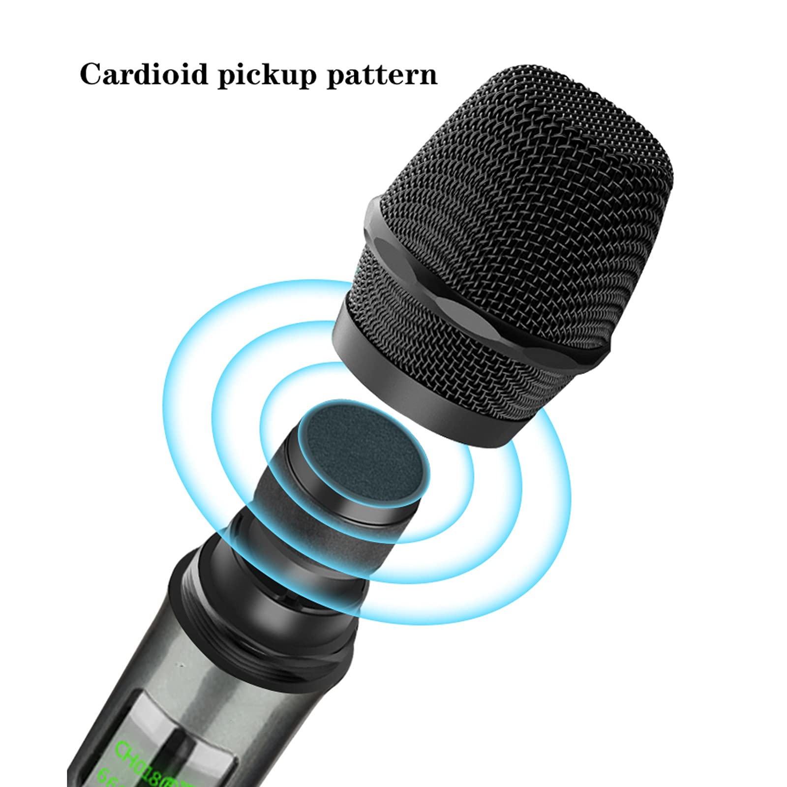 mikrofon do śpiewania ładowalny mikrofon bezprzewodowy profesjonalny mikrofon karaoke UHF uniwersalny metalowy mikrofon ręczny do śpiewania, wzór odbioru kardioidalnego dla dzieci głośnik bluetooth