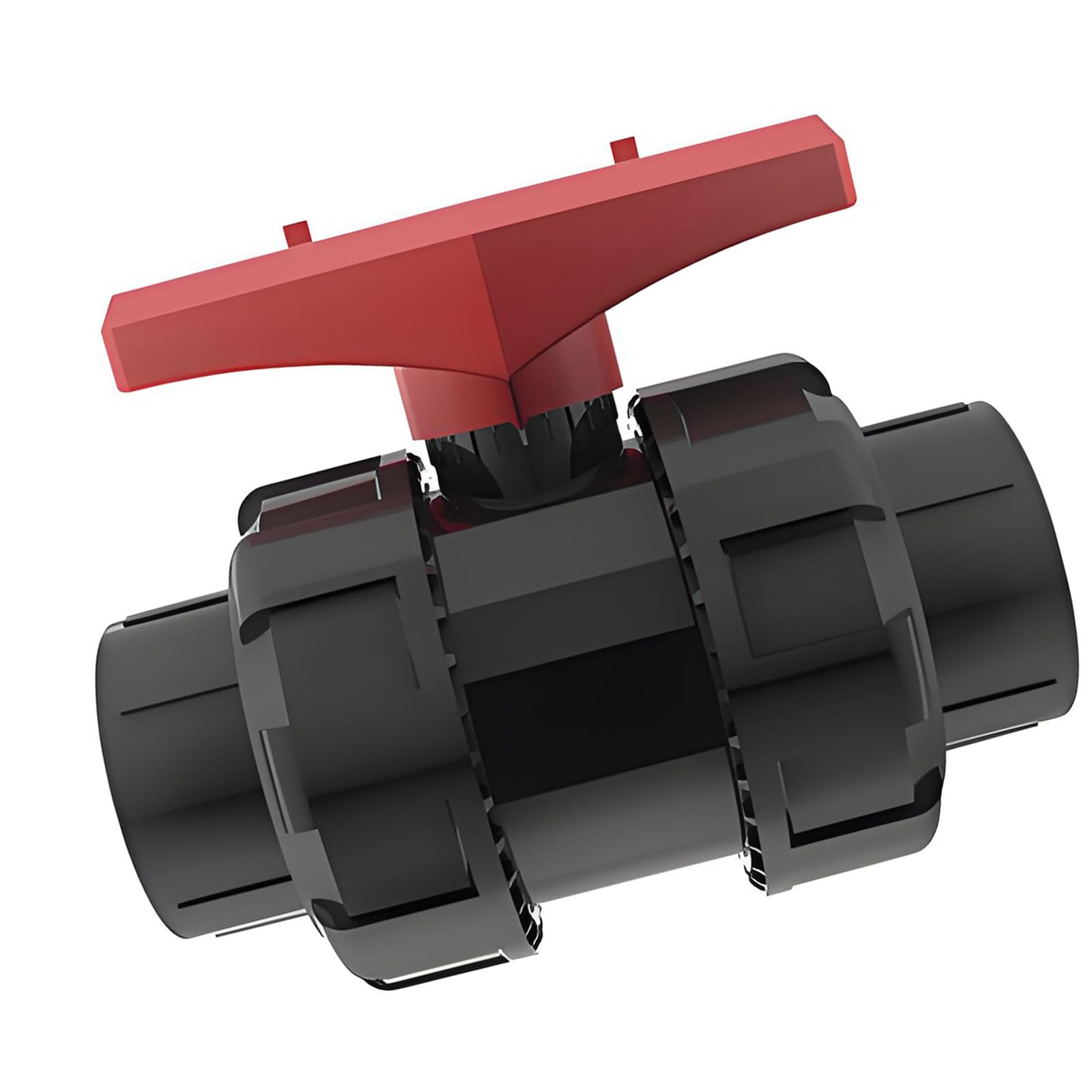 Kfwfuaee 50Mm Inline Shutoff Double Union Ball Fitting In Upvc For Aquarium Hard Pipe Plumbing, Water Line Access, And Upkeep Double Union Ball Shutoff Aquarium Plumbing Fitting Upvc Inline Hard Pipe Water Line