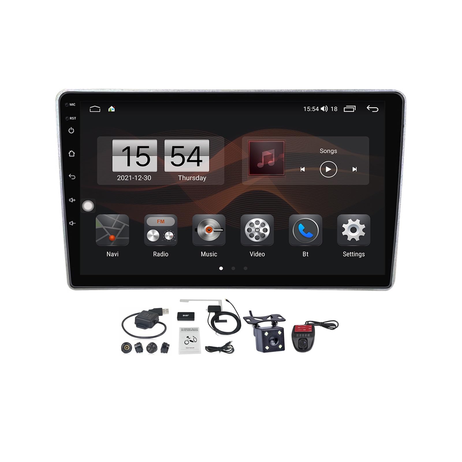 Autoradio Android 12 pour Geely EC7 2004-2011 avec navigation GPS intégrée et Bluetooth M1
