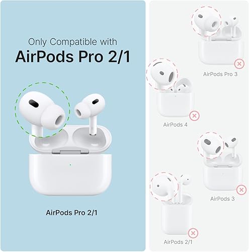 Miniatura 2 de Catalyst Funda de protección total para AirPods Pro (negro que brilla en la oscuridad) (negro - brilla en la oscuridad, para AirPods Pro 2/1)