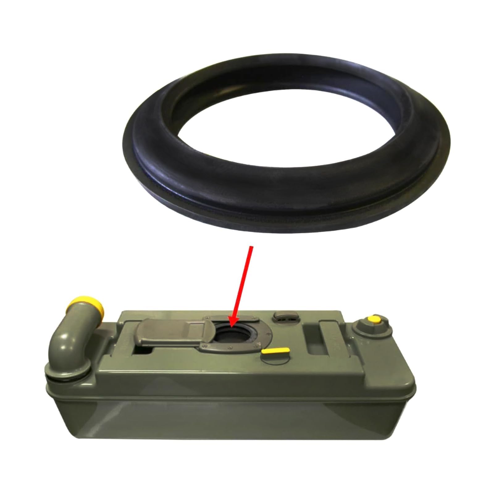 AIXXCUVQ Rubber Toilet Lip Seal Lip Seal Cassette Lip Seal Replacement For Thetford Toilet Cassette Fits All C200/C250/C400/C2