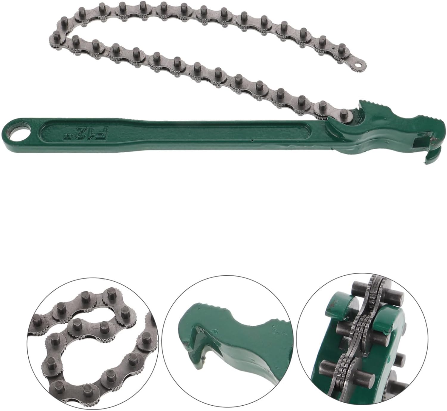 Heavy Duty Chain Wrench Non- Oil Filter Tool for Plumbing Repairs High Strap Wrench Maximum Locking Force for Efficient Disassembly