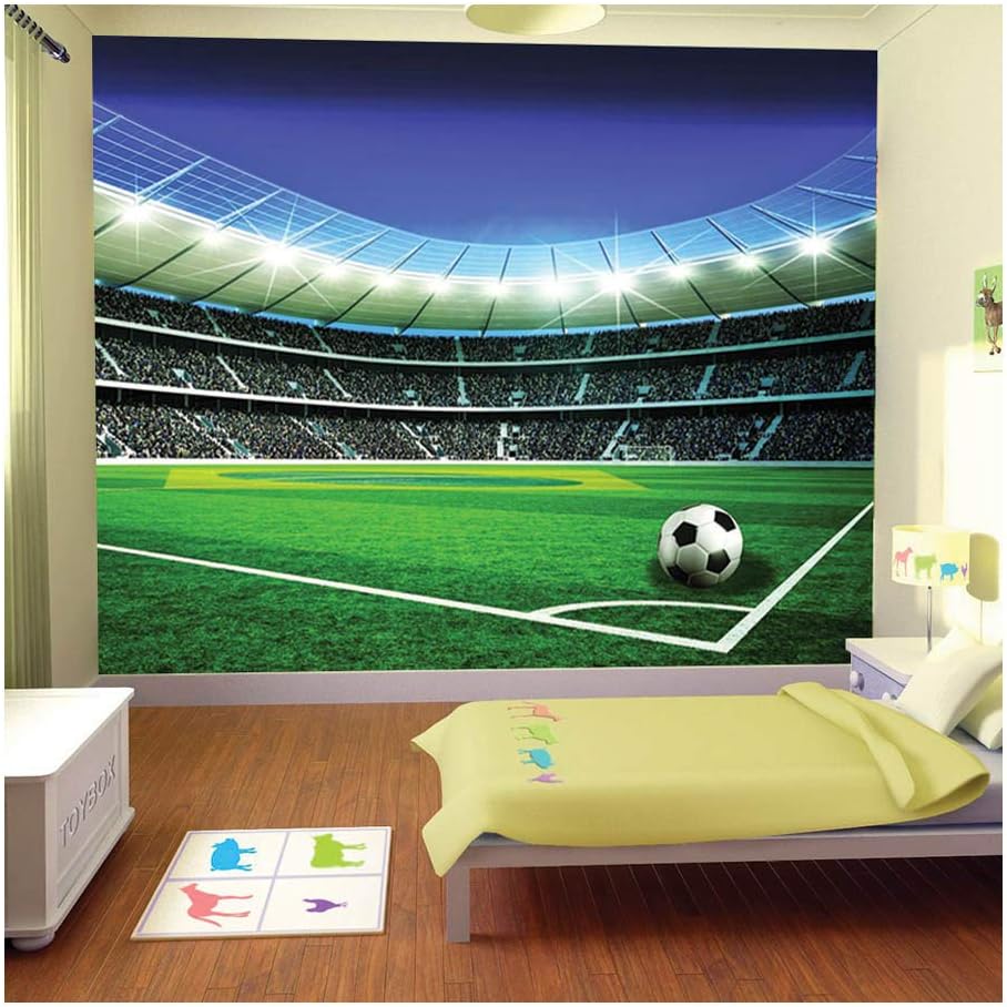 Football Stadium Pitch Sports Wall Mural Photo Wallpaper Kids Bedroom Kitchen