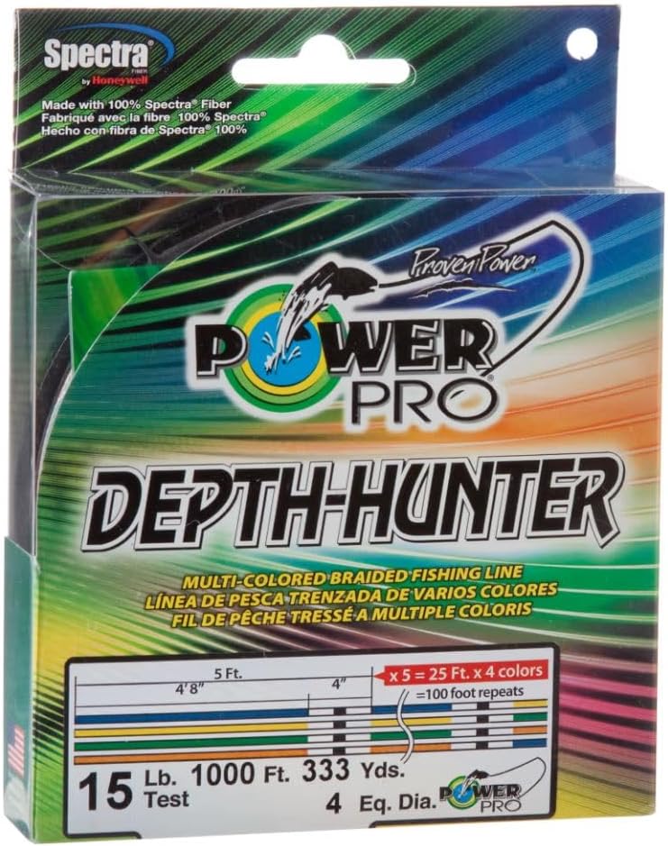 Power Pro Depth-Hunter Metered Line, 65 Pound/ 500 Yard