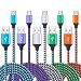 Micro USB Charger, FiveBox 5Pack 6ft Android Charger Cable Fast Charging Cord Compatible Samsung Galaxy J8 J3 J7 Star/Prime, S6 S7 Edge, LG Stylo 2/3, Moto G4 G5 G5S Plus, G6 Play, Kindle Fire 7 8 10