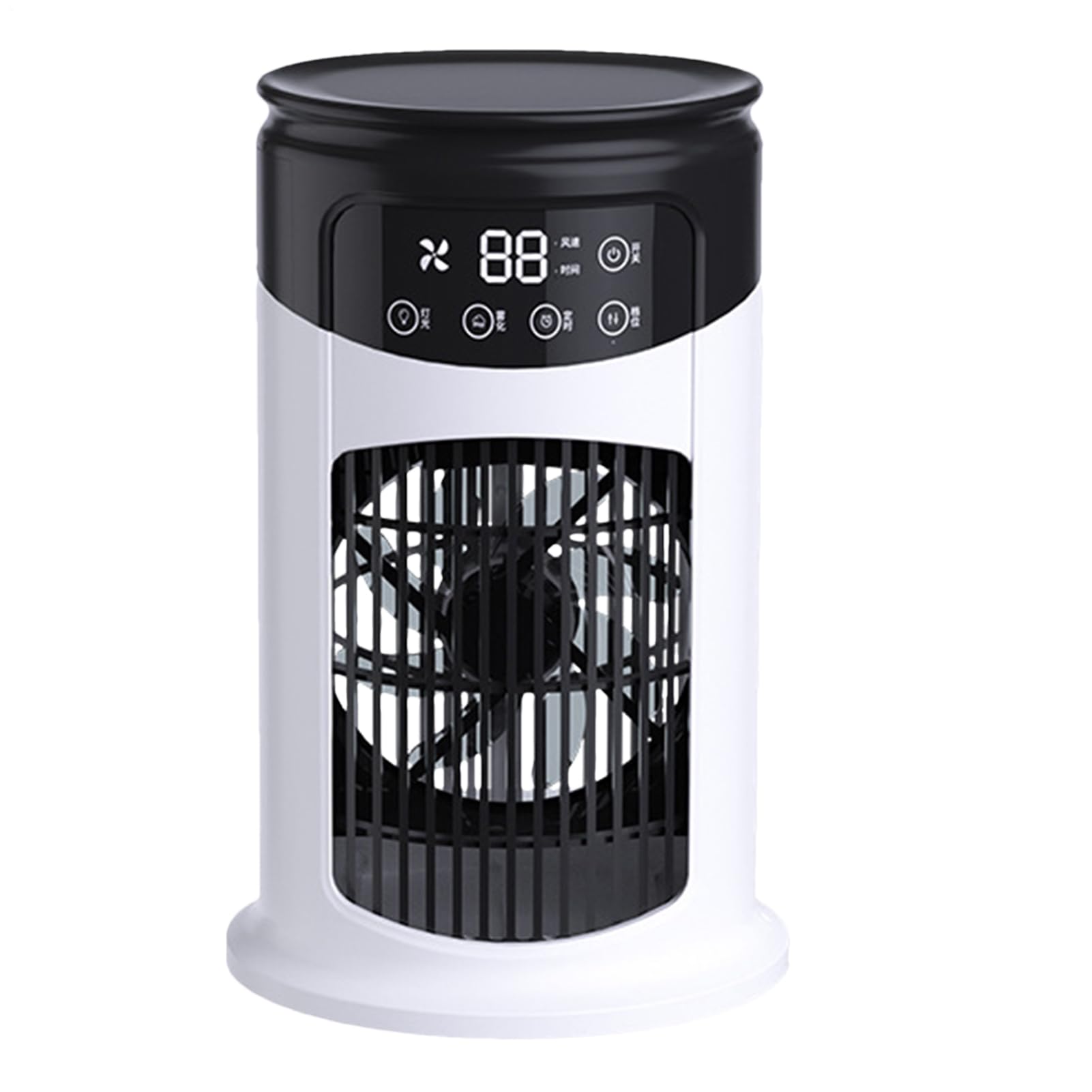 Air Conditioning Fan - Portable Desktop AC Unit Cooler | Quiet Ventilator Adjustable Device for Desk Room Bedroom Garage Offices Indoor Outdoor Camping Floor Home