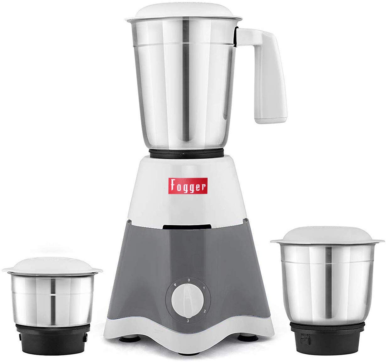Buy Fogger Star 500Watt Electric Mixer Grinder with 3 Jars (Grey/White