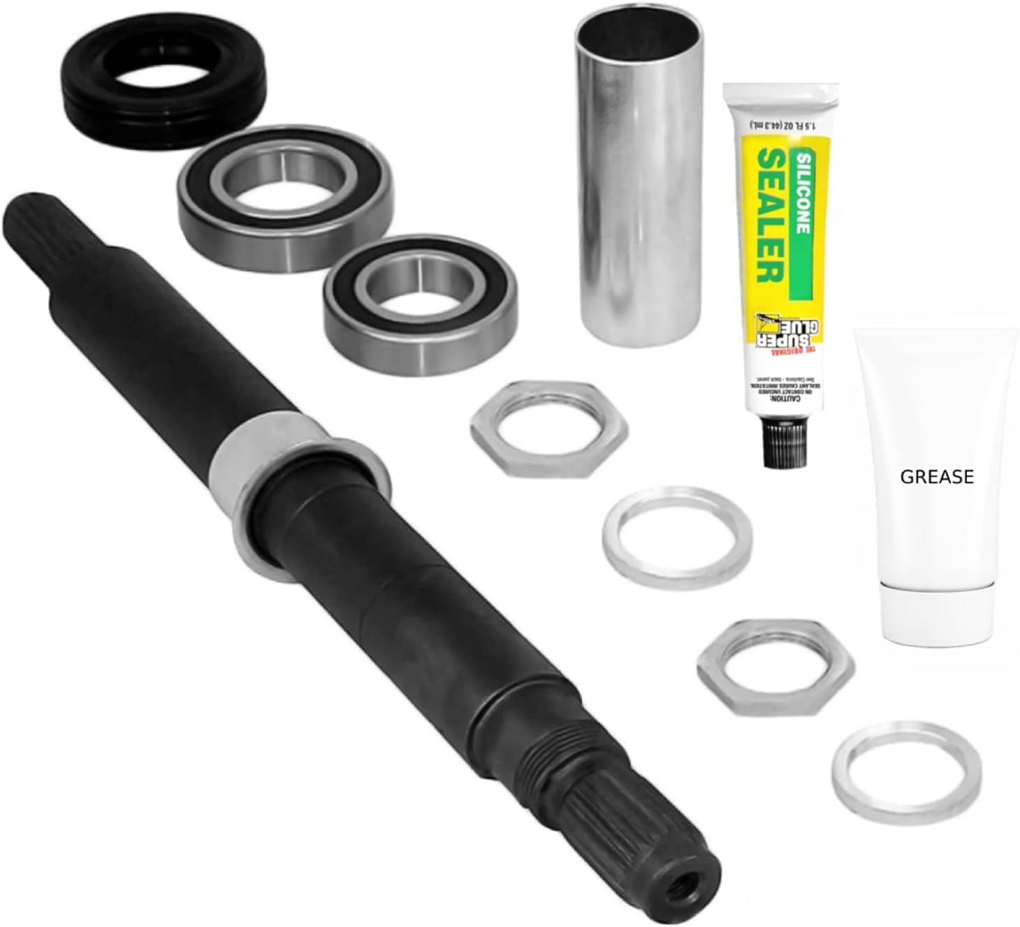 OCTOPUS AP5325033 & AH3503307 W10435274 Bearings Washer Tool Kit for Washers Includes Shaft, Washers, Bearings Seals Replacements Washer Tubs Shaft Repair Kits AP5325033 AH3503307 W10435274 – 11pc Kit