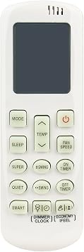 DG11R2-01 Replace AC Remote Controller Compatible with Hisense A/C Air Conditioner HSA25C HSA25R HSA35C HSA35R HSA50C HSA50R HSA71C HSA71R HSA90R