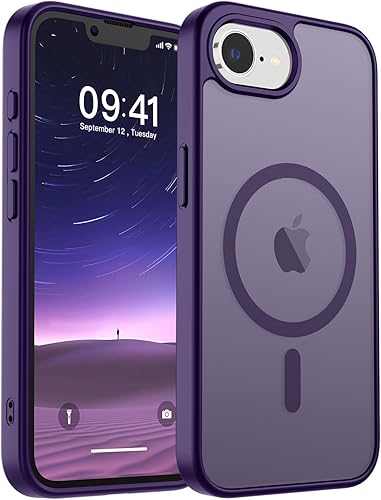 Miniatura 209 de SUPFINE - Funda magnética para iPhone 14 Pro Max (compatible con MagSafe), (protección contra caídas de grado militar de 10 pies), delgada, Negro