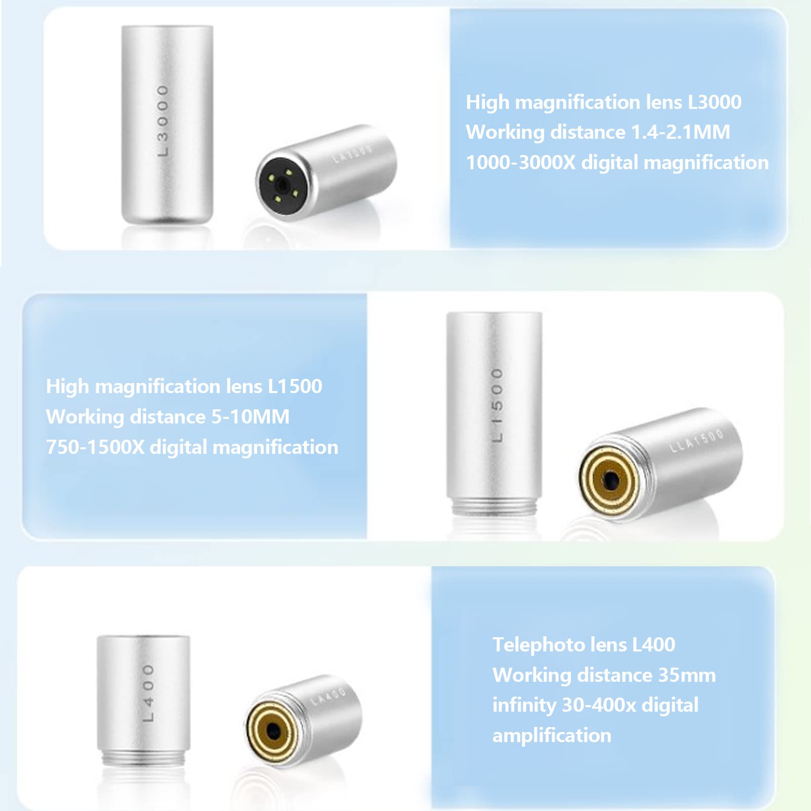 Cocoarm Mikroskop Cyfrowy Mikroskop USB z kamerą mikroskopową 12 MP 3840 X 3104 Stop Aluminium ABS 3 Soczewki Regulowane światło LED do Kontroli Naprawa Praca CNC